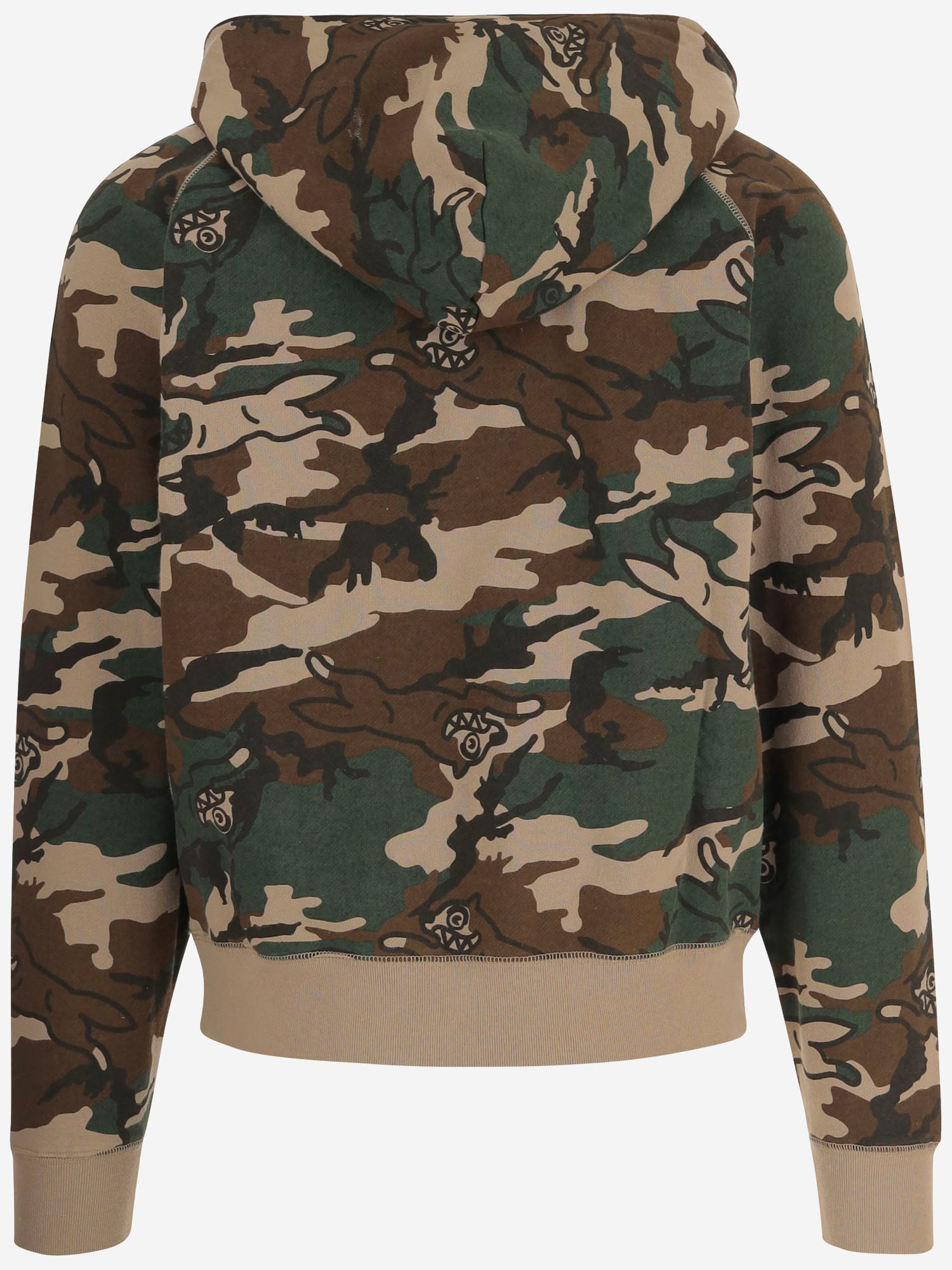 FELPA IN COTONE CON MOTIVO CAMOUFLAGE IC24S38 MULTI ICECREAM 