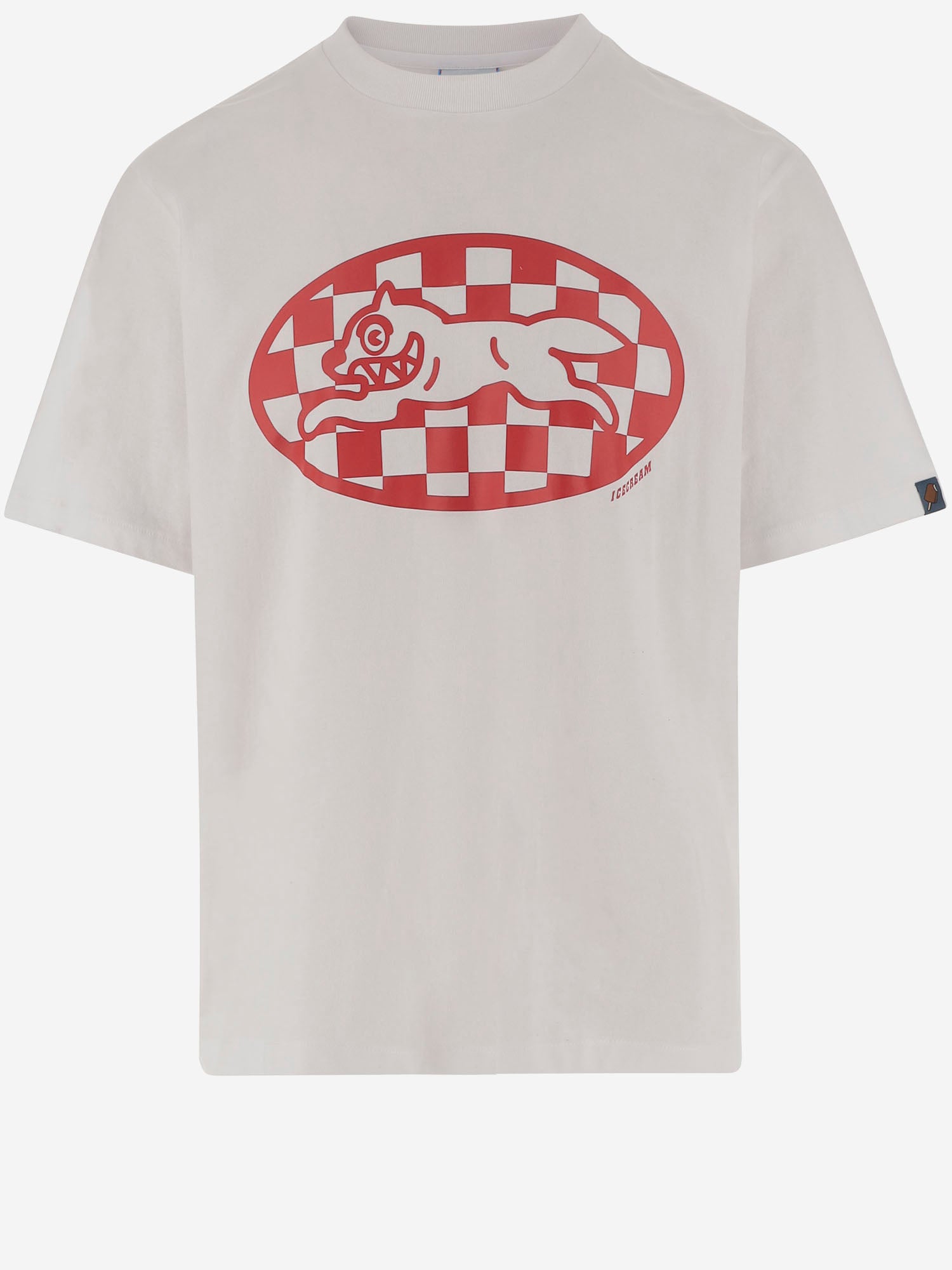 T-SHIRT IN COTONE CON LOGO IC25379 WHITE ICECREAM 