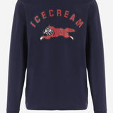 MAGLIA IN COTONE CON LOGO ICLT26273 NAVY ICECREAM 