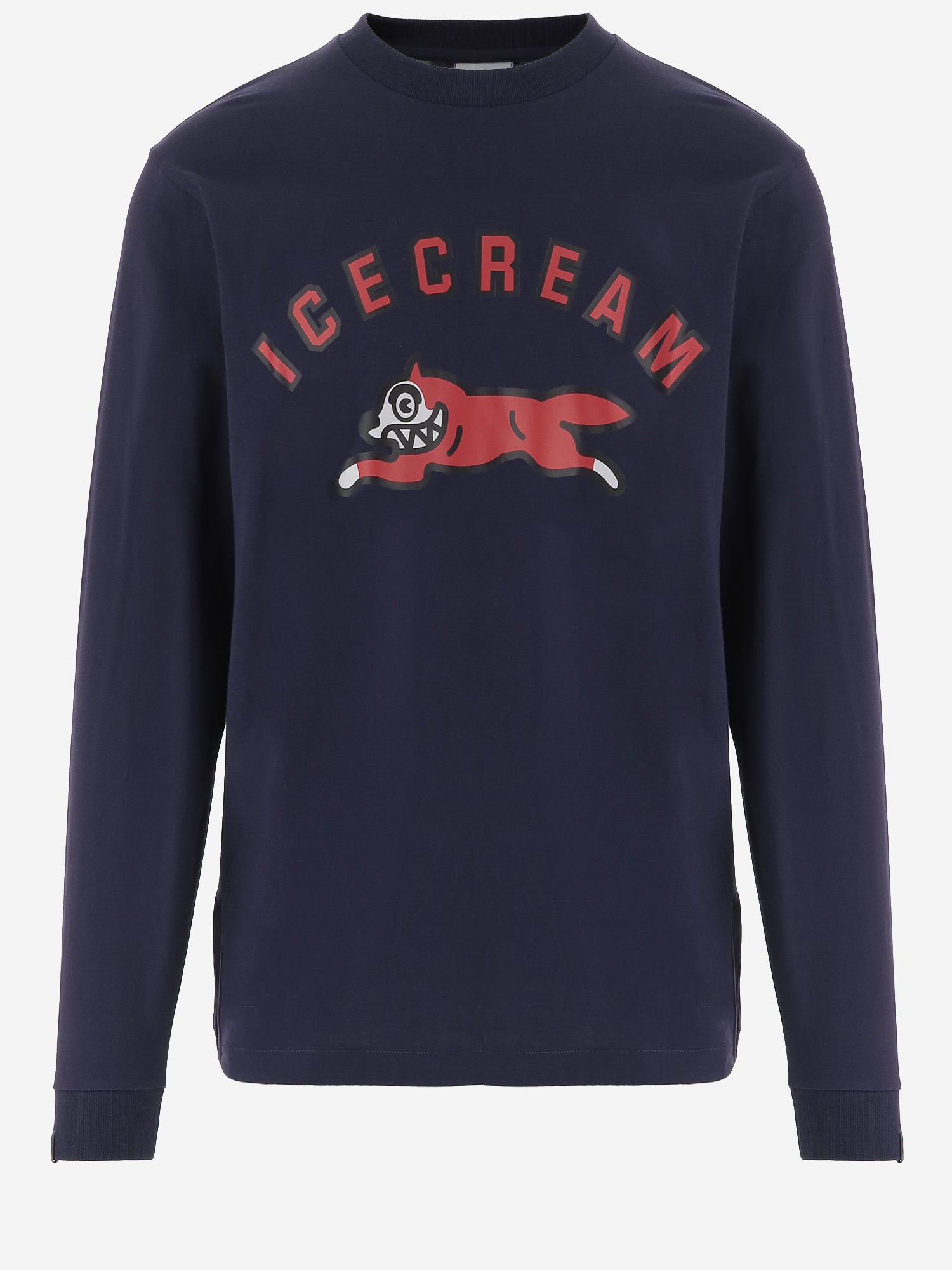 MAGLIA IN COTONE CON LOGO ICLT26273 NAVY ICECREAM 