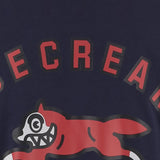 MAGLIA IN COTONE CON LOGO ICLT26273 NAVY ICECREAM 