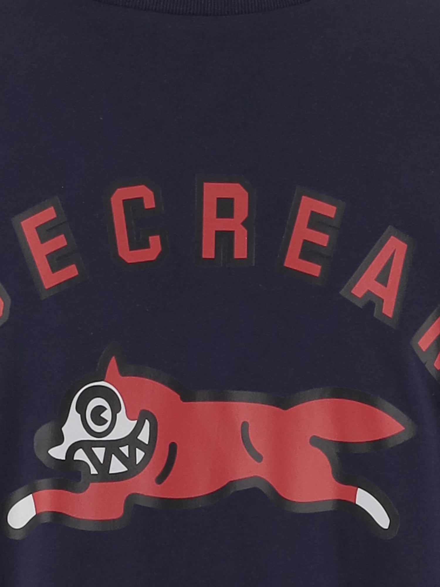 MAGLIA IN COTONE CON LOGO ICLT26273 NAVY ICECREAM 