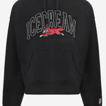 FELPA IN COTONE CON STAMPA ICE CREAM ICPH26230 BLACK ICECREAM 