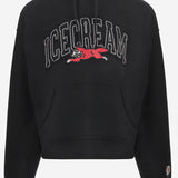 FELPA IN COTONE CON STAMPA ICE CREAM ICPH26230 BLACK ICECREAM 