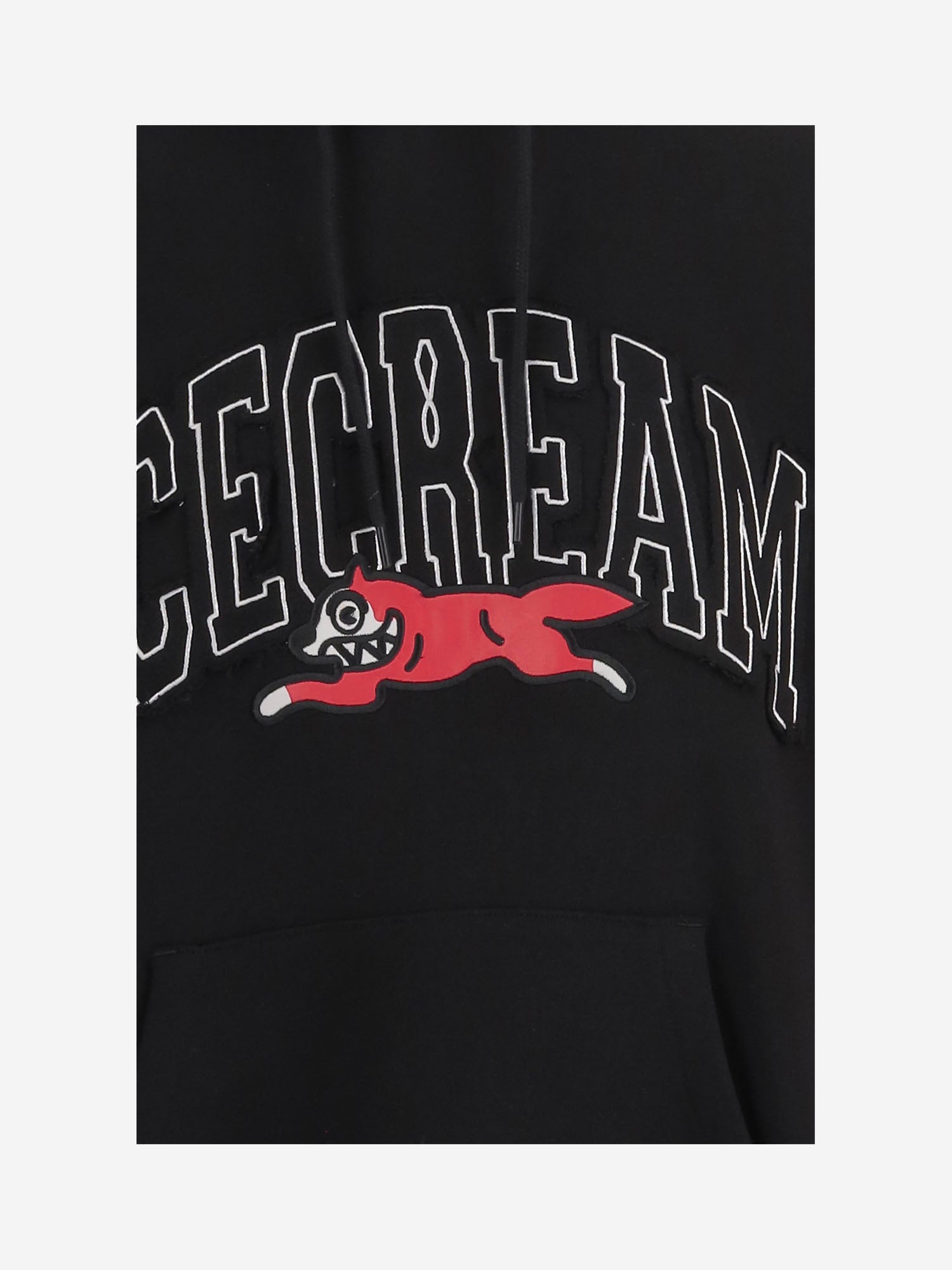 FELPA IN COTONE CON STAMPA ICE CREAM ICPH26230 BLACK ICECREAM 