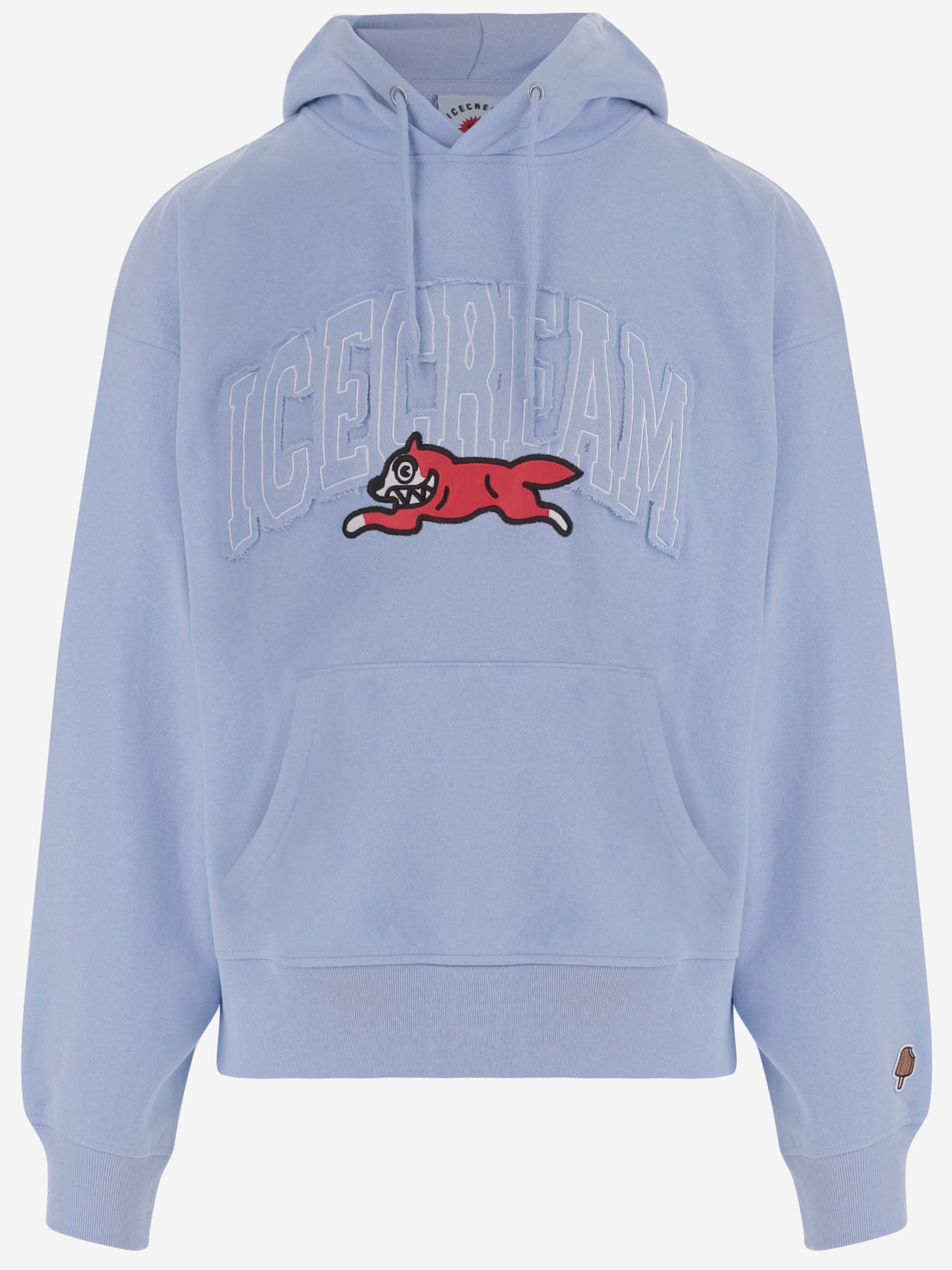 FELPA IN COTONE CON STAMPA ICE CREAM ICPH26230 LIGHT BLUE ICECREAM 