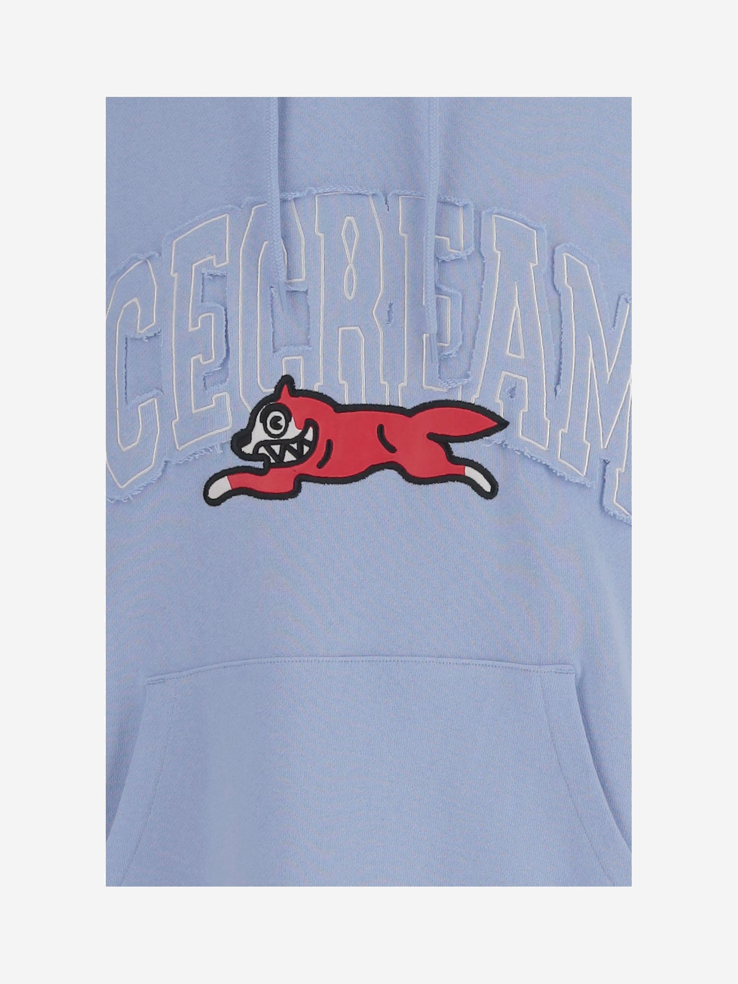 FELPA IN COTONE CON STAMPA ICE CREAM ICPH26230 LIGHT BLUE ICECREAM 