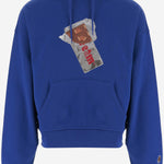FELPA IN COTONE CON LOGO ICPH26235 BLUE ICECREAM 
