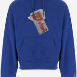 FELPA IN COTONE CON LOGO ICPH26235 BLUE ICECREAM 