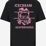 CAMICIA IN MISTO COTONE CON LOGO ICSH26222 BLACK ICECREAM 