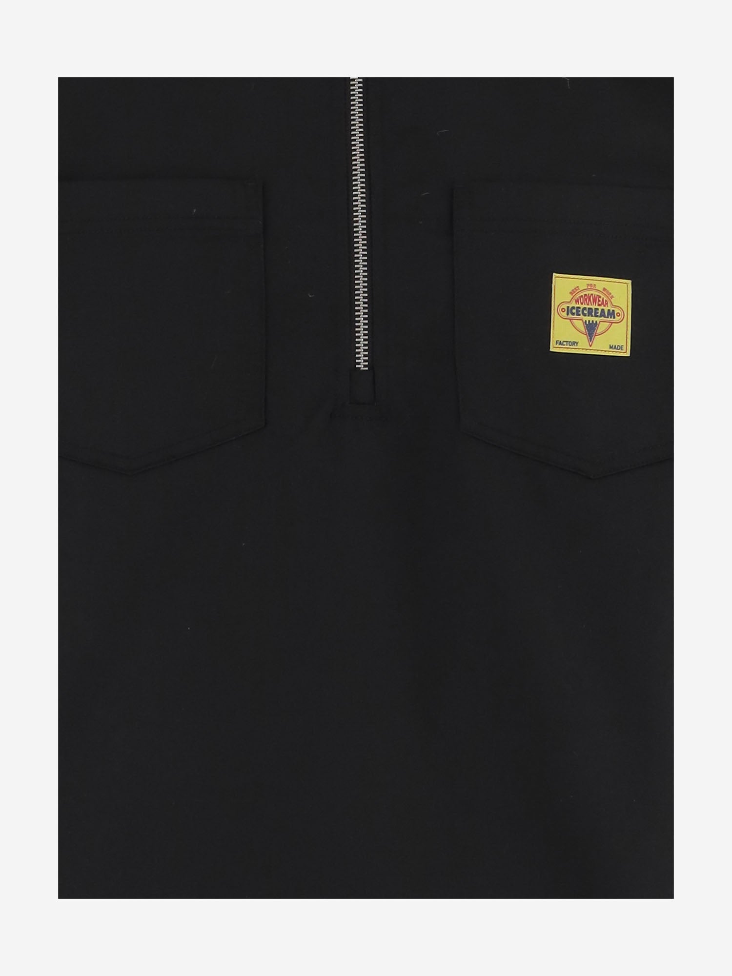 CAMICIA IN MISTO COTONE CON LOGO ICSH26222 BLACK ICECREAM 