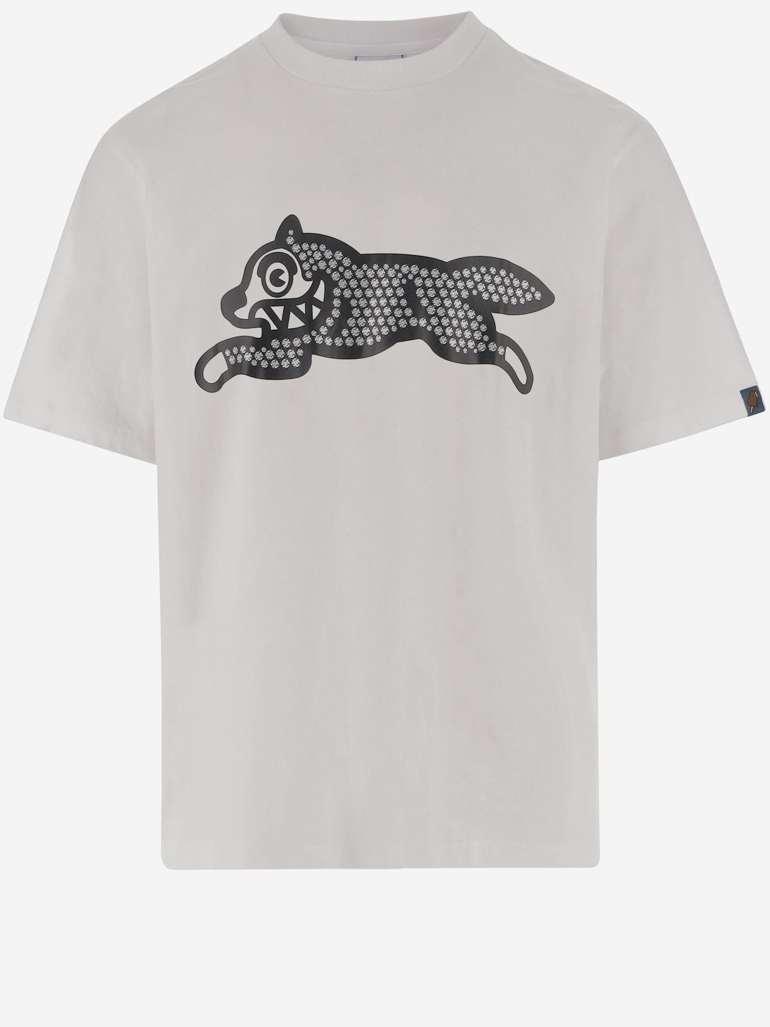 T-SHIRT IN COTONE CON LOGO ICTS26256 WHITE ICECREAM 