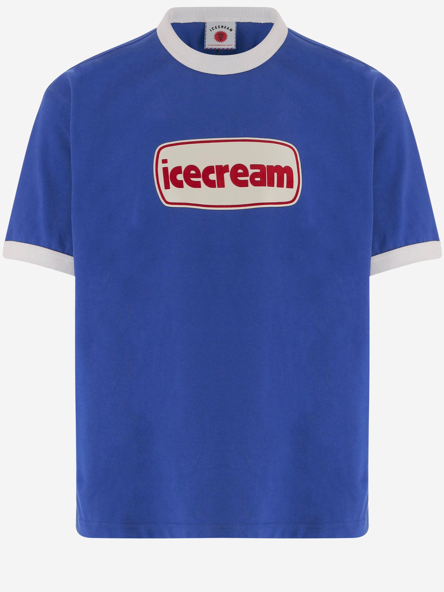 T-SHIRT IN COTONE CON LOGO ICTS26257 BLUE ICECREAM 