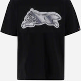 T-SHIRT IN COTONE CON LOGO ICTS26261 BLACK ICECREAM 