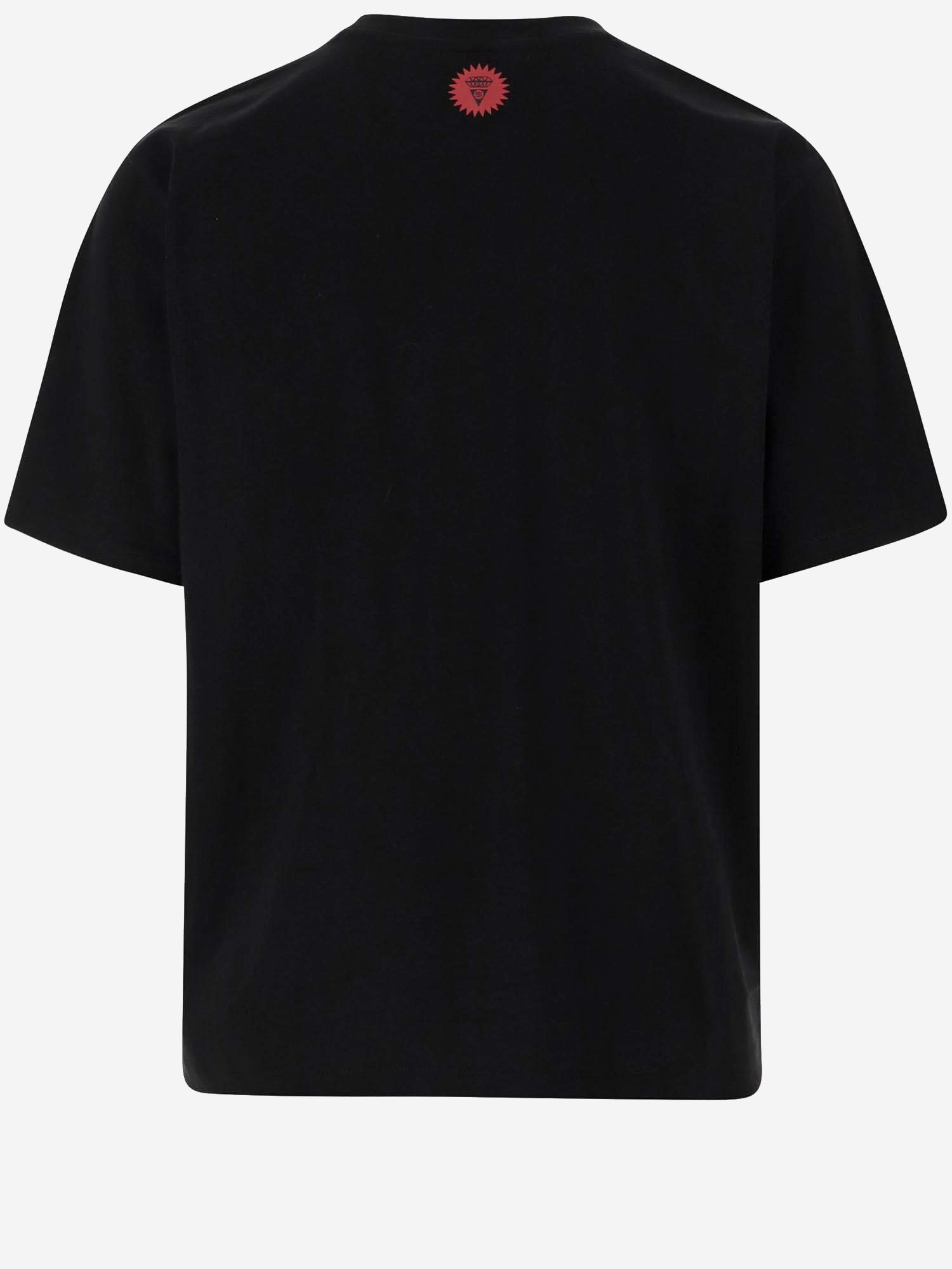 T-SHIRT IN COTONE CON LOGO ICTS26261 BLACK ICECREAM 