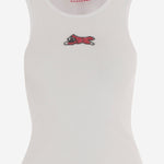 CANOTTA IN COTONE STRETCH CON RICAMO ICECREAM ICWW25319 WHITE ICECREAM 