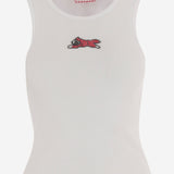 CANOTTA IN COTONE STRETCH CON RICAMO ICECREAM ICWW25319 WHITE ICECREAM 