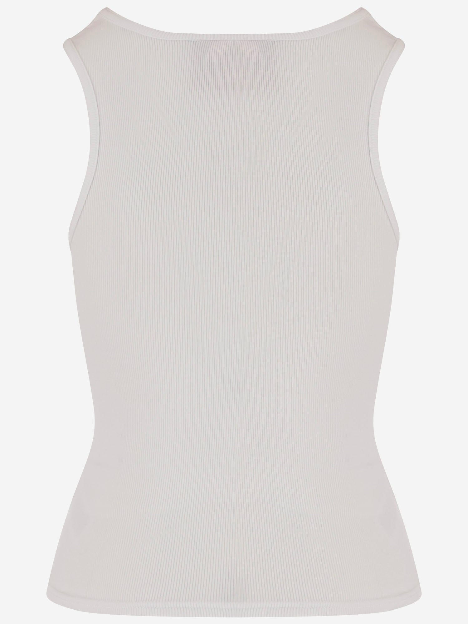 CANOTTA IN COTONE STRETCH CON RICAMO ICECREAM ICWW25319 WHITE ICECREAM 