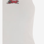 CANOTTA IN COTONE STRETCH CON RICAMO ICECREAM ICWW25319 WHITE ICECREAM 