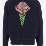FELPA IN COTONE CON LOGO ICZT26239 NAVY ICECREAM 