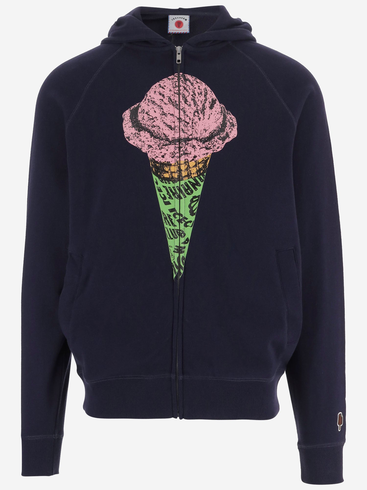 FELPA IN COTONE CON LOGO ICZT26239 NAVY ICECREAM 