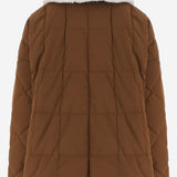GIACCA IMBOTTITA IN MISTO COTONE CON COLLETTO IN SHEARLING SHEARLINGARCOJACKET SCOOTERBROWN IENKI IENKI 