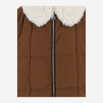 GIACCA IMBOTTITA IN MISTO COTONE CON COLLETTO IN SHEARLING SHEARLINGARCOJACKET SCOOTERBROWN IENKI IENKI 