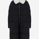 PIUMINO LUNGO PYRAMIDE con collo SHEARLING SHEARLINGPYRAMIDE ENNIOBLACK IENKI IENKI 