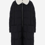 PIUMINO LUNGO PYRAMIDE con collo SHEARLING SHEARLINGPYRAMIDE ENNIOBLACK IENKI IENKI 