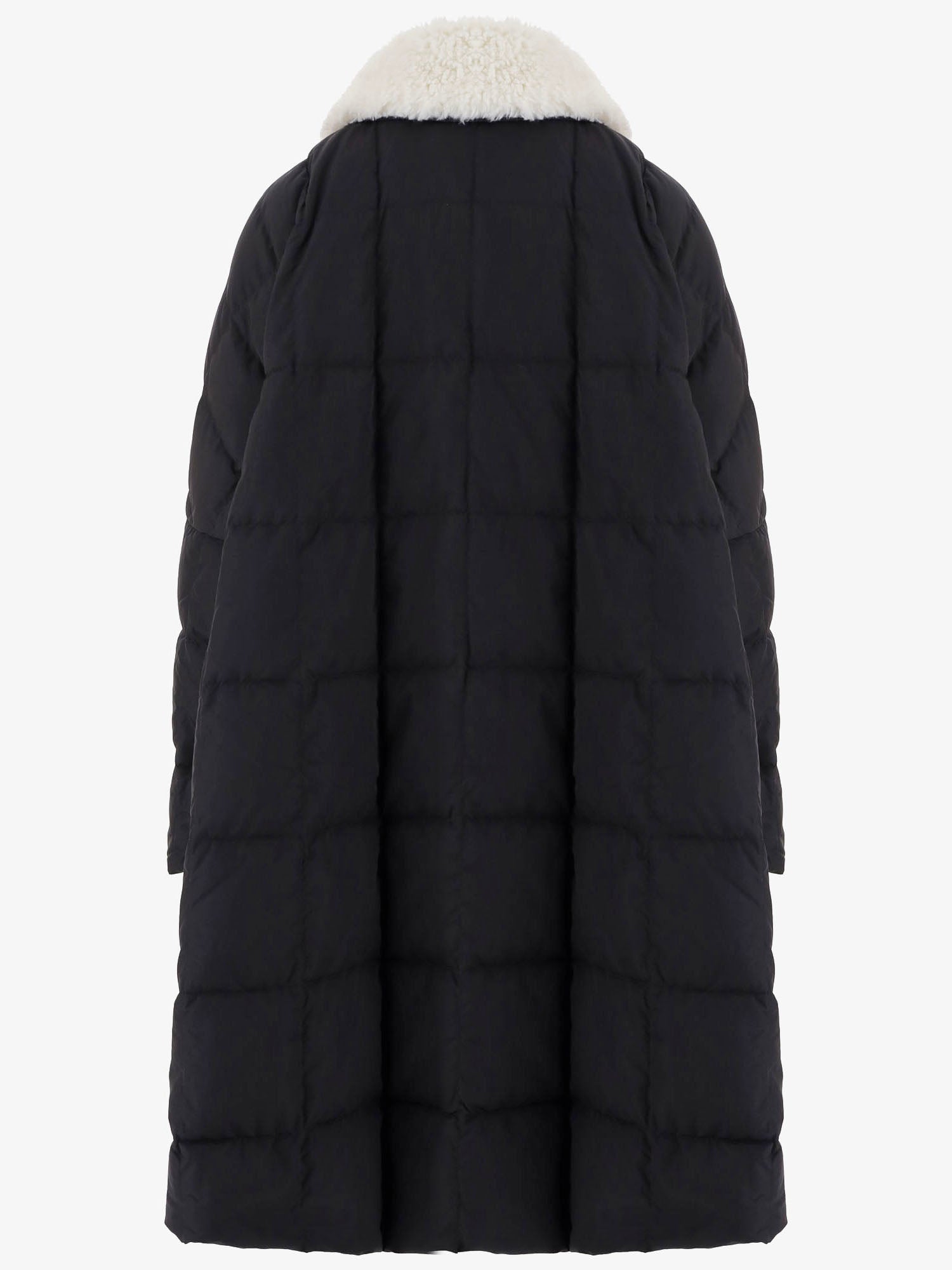 PIUMINO LUNGO PYRAMIDE con collo SHEARLING SHEARLINGPYRAMIDE ENNIOBLACK IENKI IENKI 