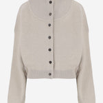 CARDIGAN IN MISTO LANA STRETCH CON COLLO ALTO CDW00830AK00276 130 JACQUEMUS 
