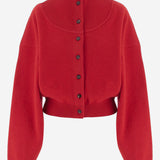 CARDIGAN IN MISTO LANA STRETCH CON COLLO ALTO CDW00830AK00276 470 JACQUEMUS 