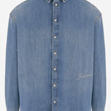 Camicia de-Nîmes Simon in denim di cotone SHM00545AD00017 33C JACQUEMUS 
