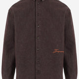 Camicia de-Nîmes Simon in denim di cotone SHM00545AD00077 850 JACQUEMUS 