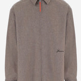 CAMICIA FLASH IN LANA CON ZIP SHM00644AW00862 150 JACQUEMUS 