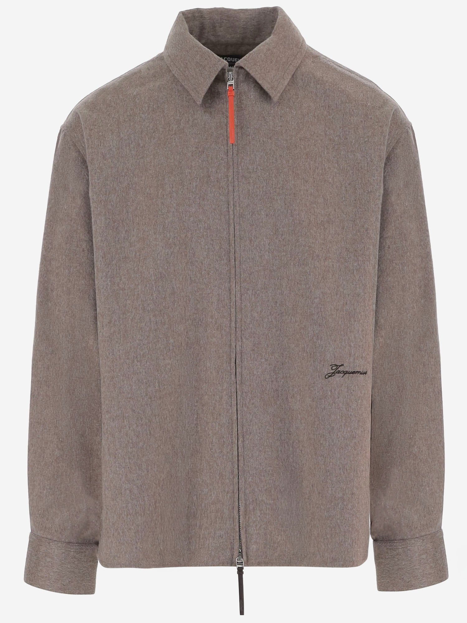 CAMICIA FLASH IN LANA CON ZIP SHM00644AW00862 150 JACQUEMUS 