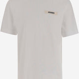 T-SHIRT IN COTONE CON LOGO TSM00133AJ00226 100 JACQUEMUS 