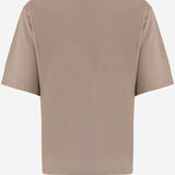 T-SHIRT IN JERSEY DI CARTA CON LOGO TSM00578AJ00254 150 JACQUEMUS 