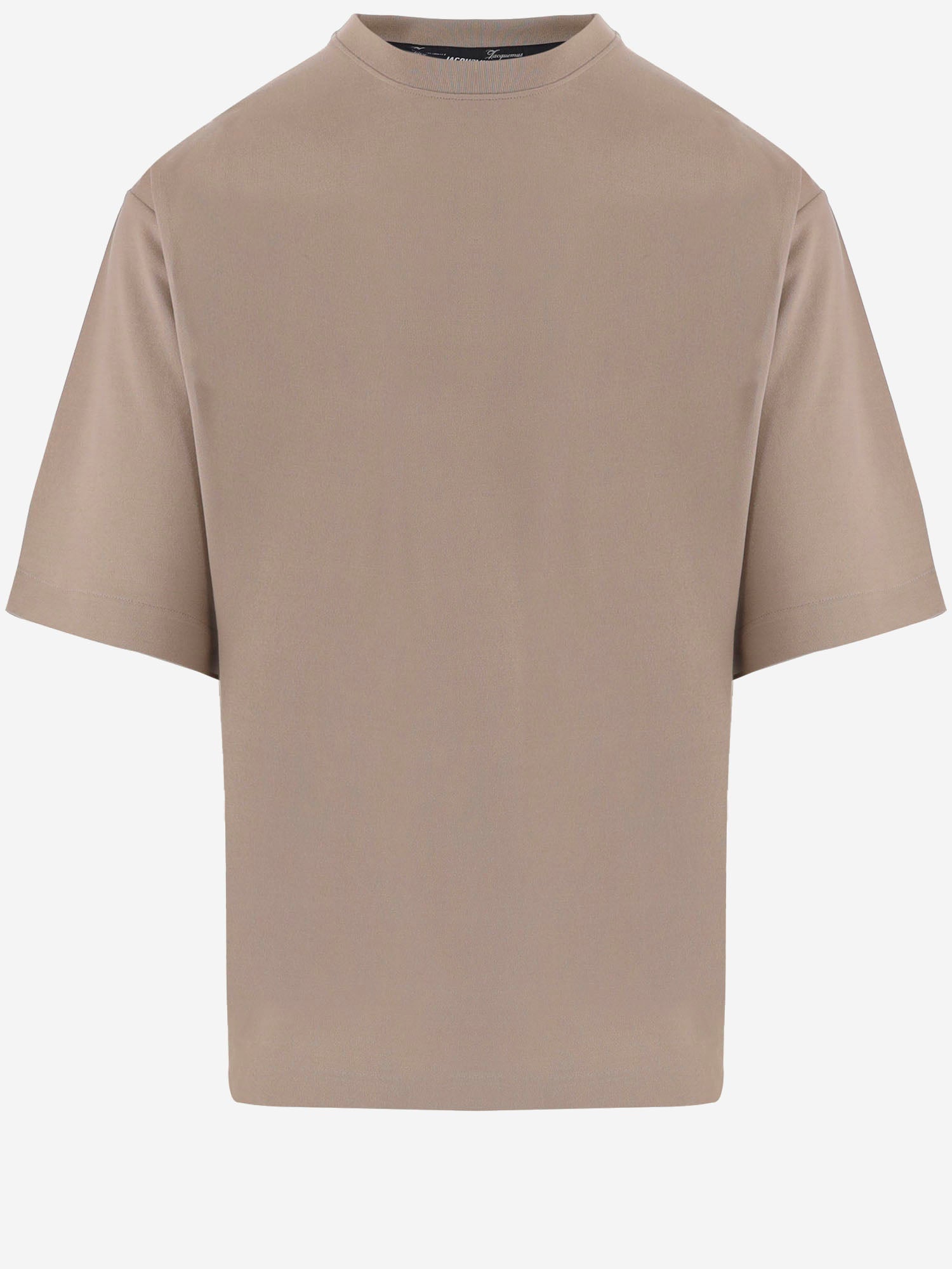 T-SHIRT IN JERSEY DI CARTA CON LOGO TSM00578AJ00254 150 JACQUEMUS 