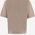 T-SHIRT IN JERSEY DI CARTA CON LOGO TSM00578AJ00254 150 JACQUEMUS 