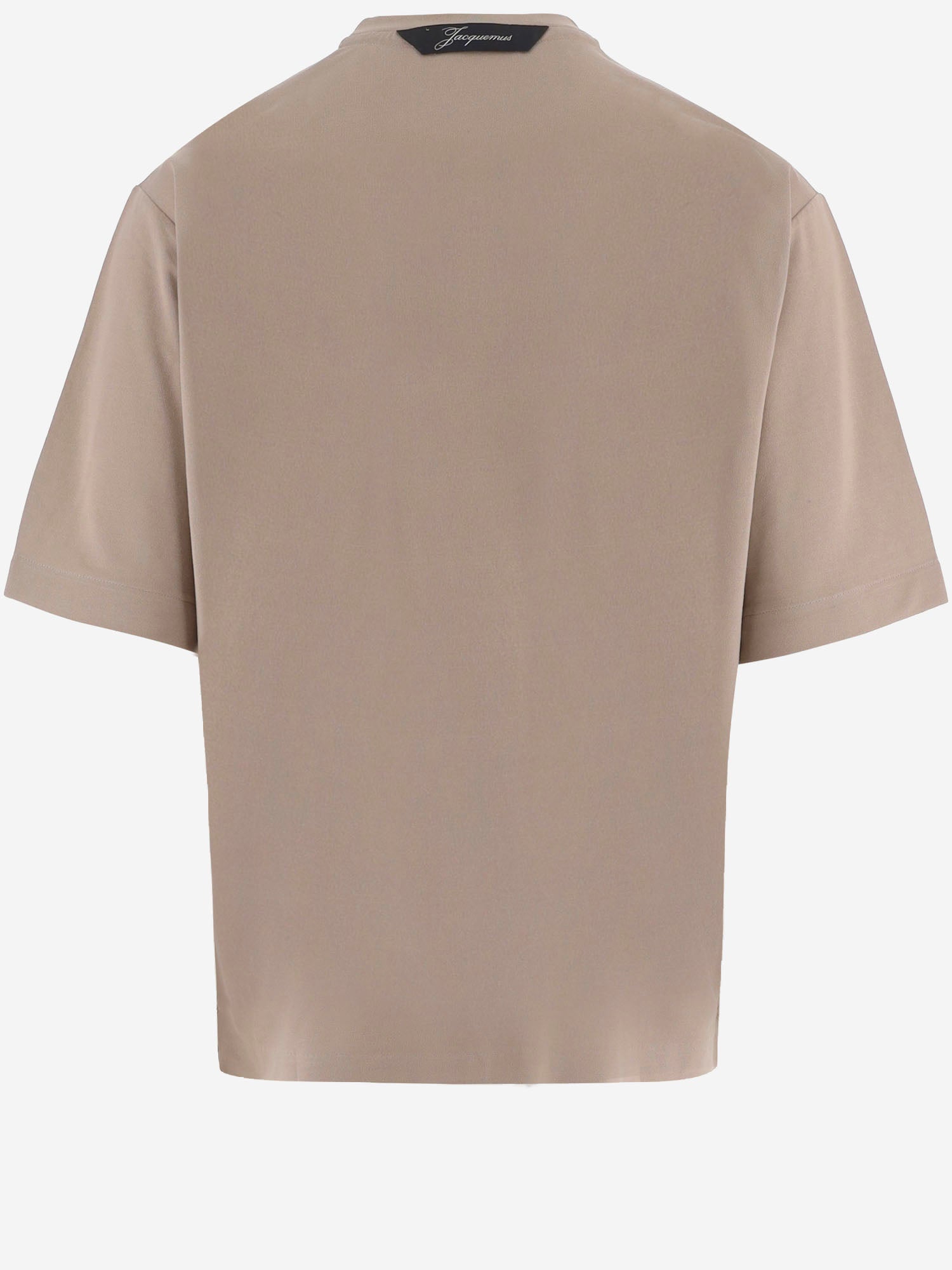 T-SHIRT IN JERSEY DI CARTA CON LOGO TSM00578AJ00254 150 JACQUEMUS 
