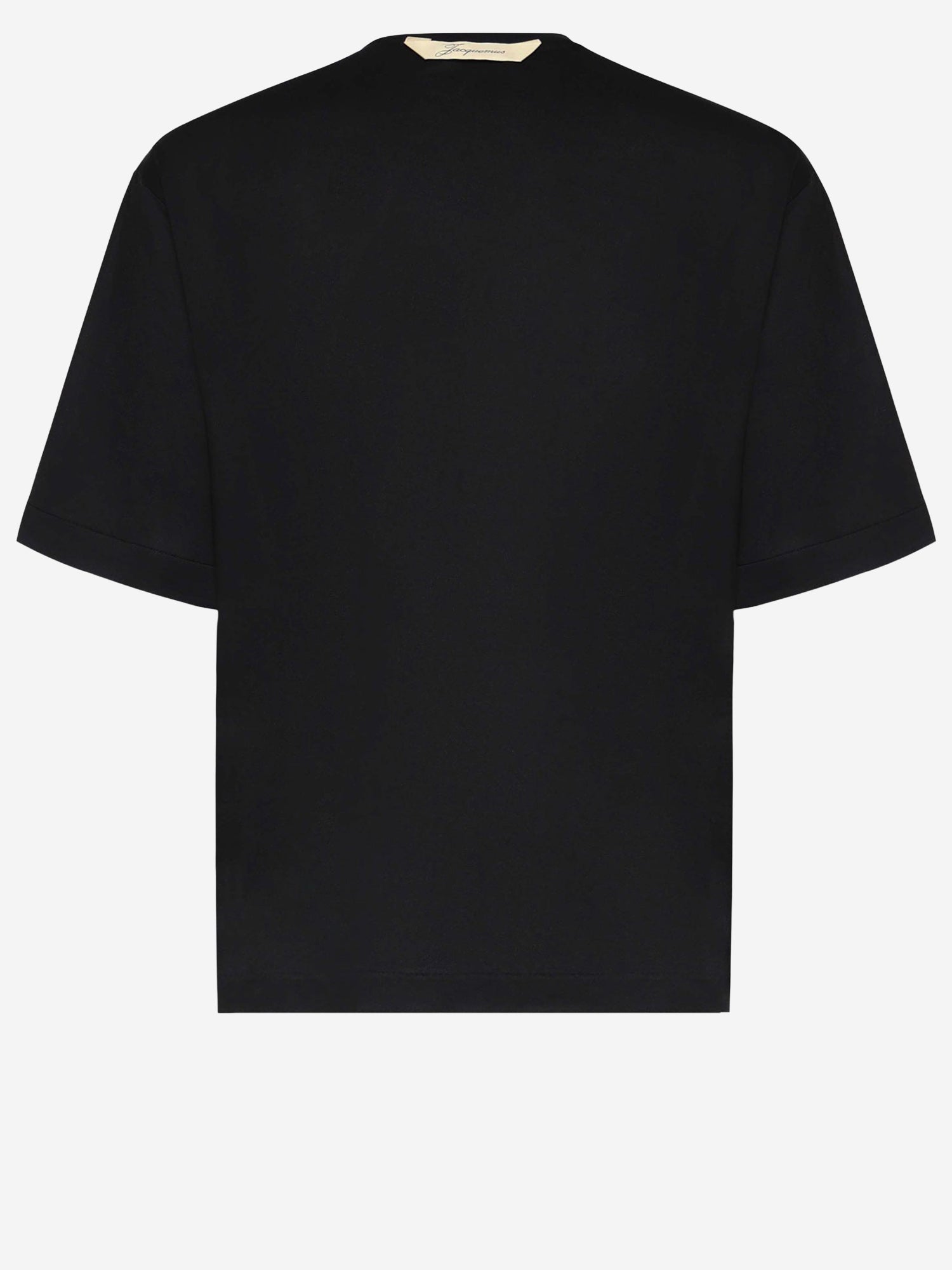 T-SHIRT IN JERSEY DI CARTA CON LOGO TSM00578AJ00254 990 JACQUEMUS 