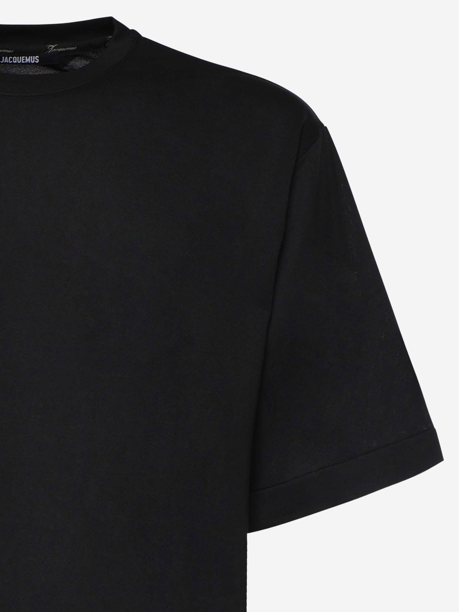 T-SHIRT IN JERSEY DI CARTA CON LOGO TSM00578AJ00254 990 JACQUEMUS 