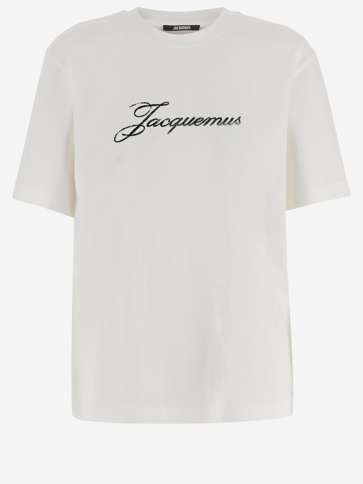 T-SHIRT IN COTONE CON LOGO TSM00639AJ00289 100 JACQUEMUS 