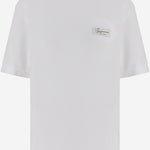 T-SHIRT IN COTONE CON LOGO TSU00329AJ00327 100 JACQUEMUS 