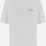 T-SHIRT IN COTONE CON LOGO TSU00329AJ00327 100 JACQUEMUS 