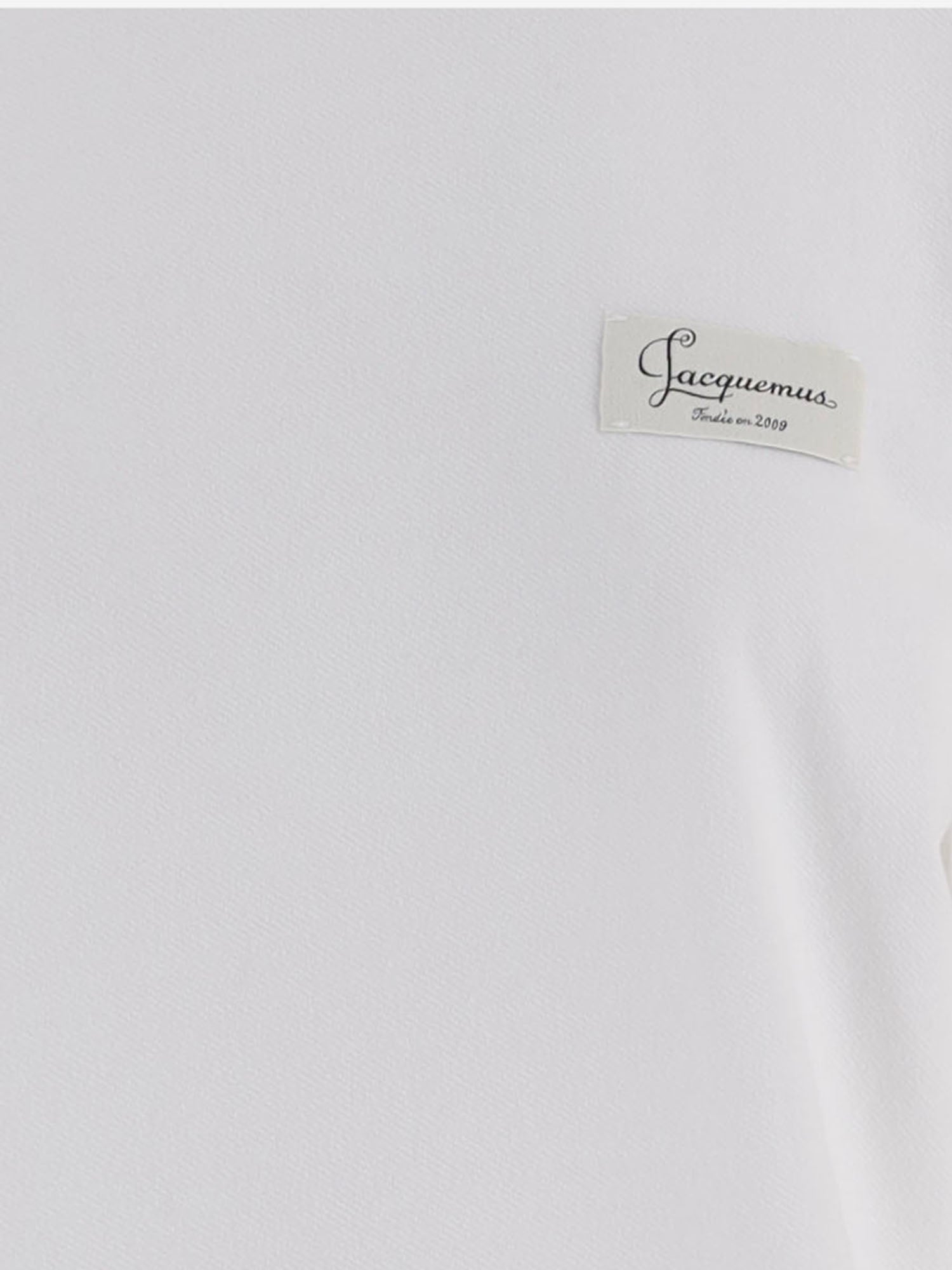 T-SHIRT IN COTONE CON LOGO TSU00329AJ00327 100 JACQUEMUS 