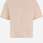 T-SHIRT IN COTONE CON LOGO TSU00345AJ00327 130 JACQUEMUS 