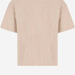 T-SHIRT IN COTONE CON LOGO TSU00345AJ00327 130 JACQUEMUS 