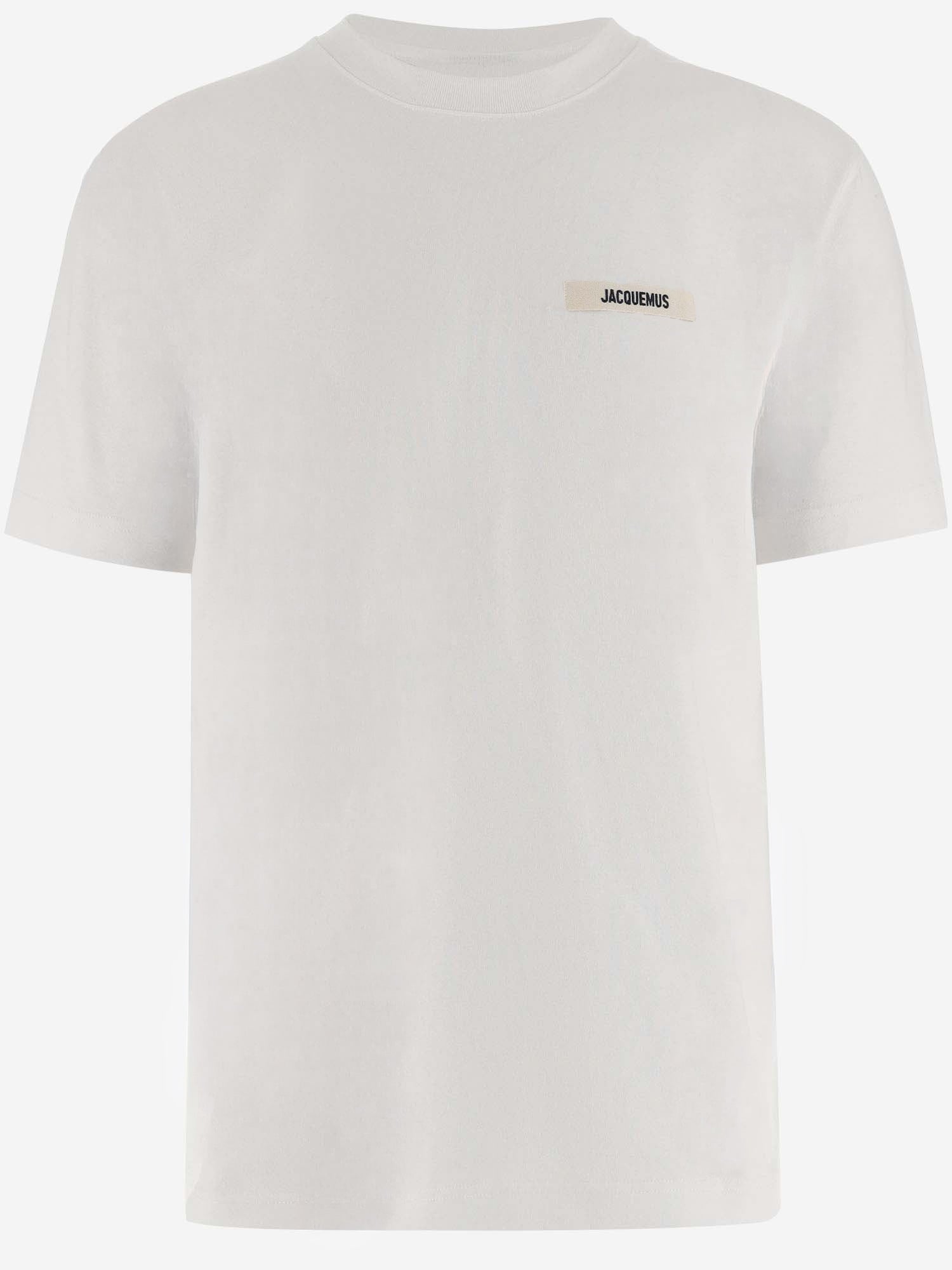 T-SHIRT IN COTONE CON LOGO TSW00550AJ00029 100 JACQUEMUS 